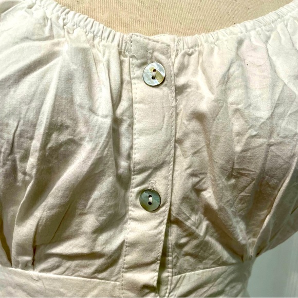 NWT Sim & Sam Elegant White 100% Cotton Button-Down Dress - Picture 2 of 12